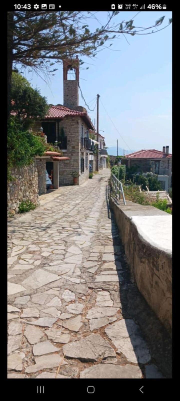 Ferienwohnung Stone Clock'S House Nafpaktos Exterior foto